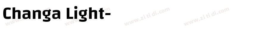 Changa Light字体转换